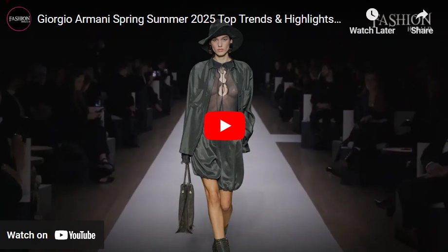 Giorgio Armani Spring SUmmer 2025 Top Highlights