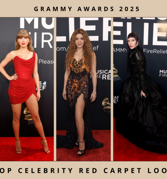 top celebrity red carpet looks grammy awards 2025