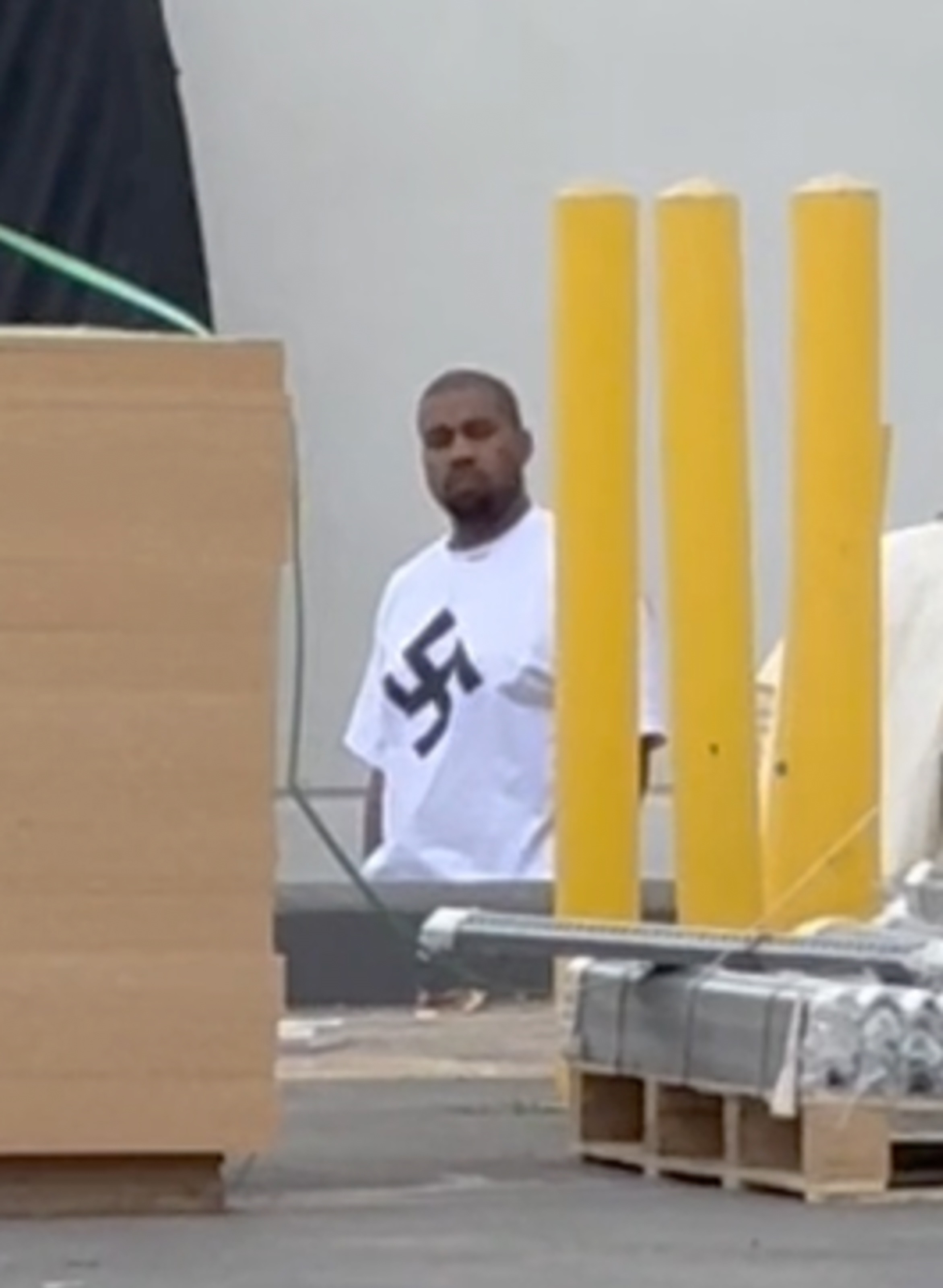 Internet 'Yet Again' Mistakes Ye's Nazi Logo T-Shirt as Swastika Symbol