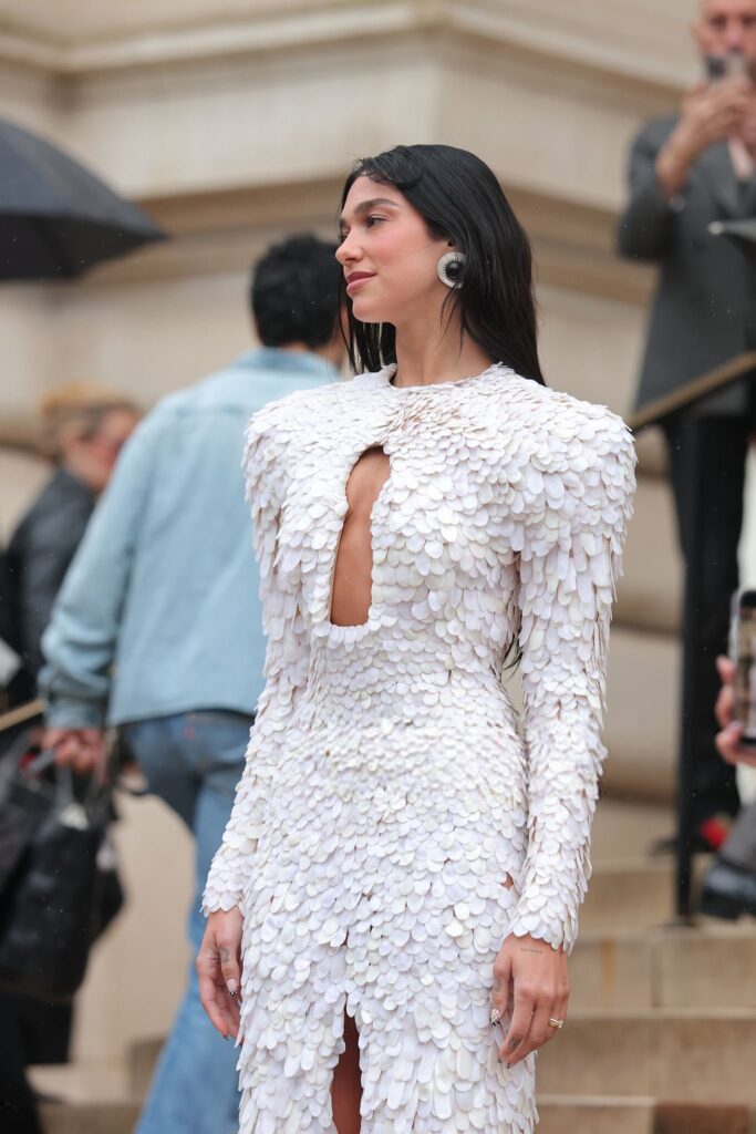 Dua Lipa Stuns in Schiaparelli’s Ethereal Bird Look at Couture Week