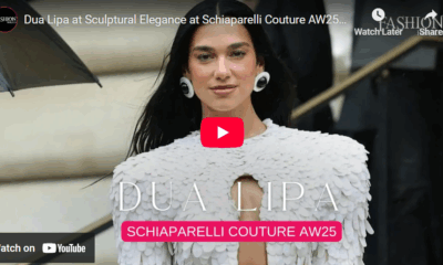 Dua Lipa Stuns in Sculptural Elegance at Schiaparelli Couture AW25 Show