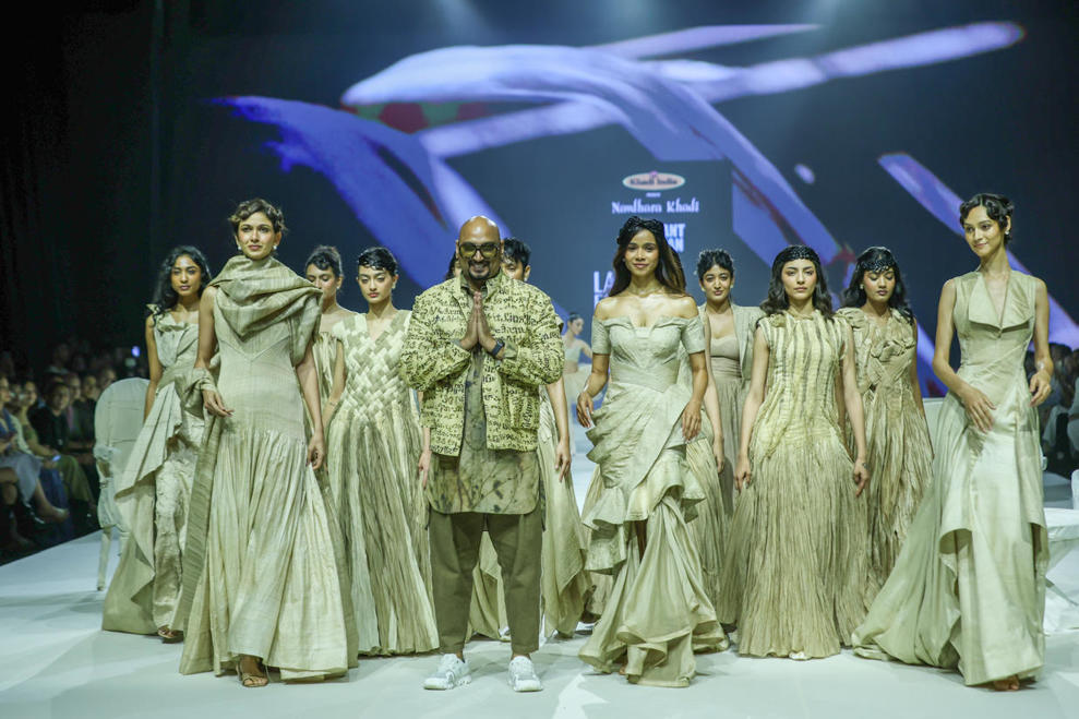 Navdhara Khadi at Lakmé Fashion Week x FDCI FW26 by Fashion Herald top fashion lifestyle curator India