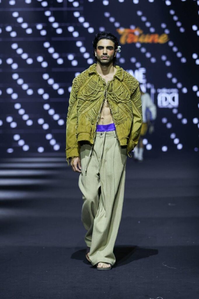 Triune, founded by Jaipur-based designer Prasoon Sharma, returned to Lakmé Fashion Week 2026 with Fragile Dreams
