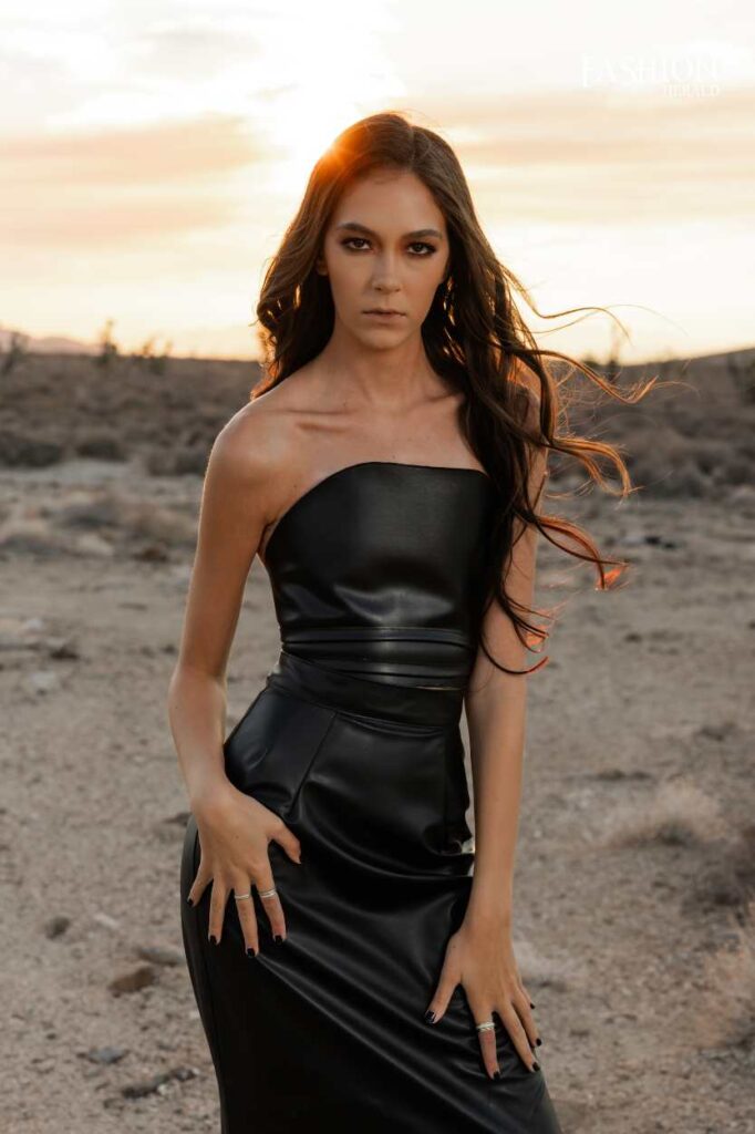 a model poses for “The Calling” by SCATHED Desert Goth Dark Romanticism Into 2026’s Luxury Narrative