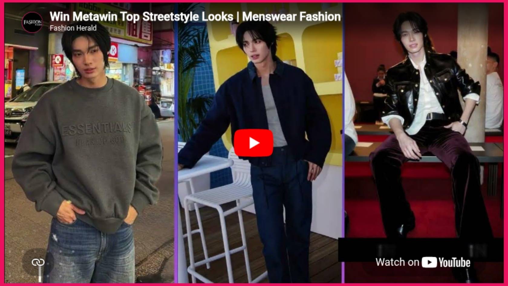 Win Metawin’s Top Street Style Looks That Define Modern Menswear Fashion